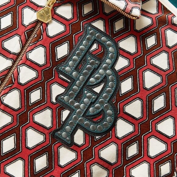 Puma x Dapper Dan Mens T7 Velour Track Jacket Size XL Red Cream Green New NWT - Picture 7 of 11